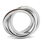 Jewellery Kingdom Ladies Russian Bands Siam Channel Set Interlocking 3pcs Cubic Zirconia Silver Rings (Red) - Jewelry Rings - British D'sire