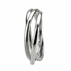 Jewellery Kingdom Ladies Russian Wedding Band Stainless Steel Ring (Silver) - Engagement Rings - British D'sire