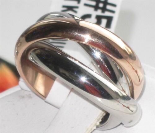 Jewellery Kingdom Ladies Russian Wedding Band Stainless Steel Unsex Rings (Rose Gold) - Jewelry Rings - British D'sire Main image