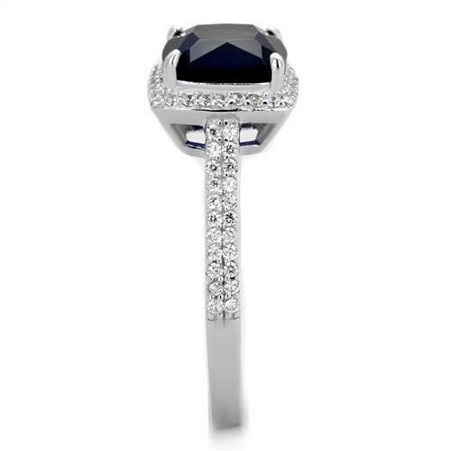 Jewellery Kingdom Ladies Sapphire Cushion Sterling Silver 925 2.30 Carat Royal Ring (Blue) Secondary image