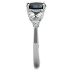 Jewellery Kingdom Ladies Sapphire Oval Simulated Diamonds Marquise Ring (Blue) - Jewelry Rings - British D'sire