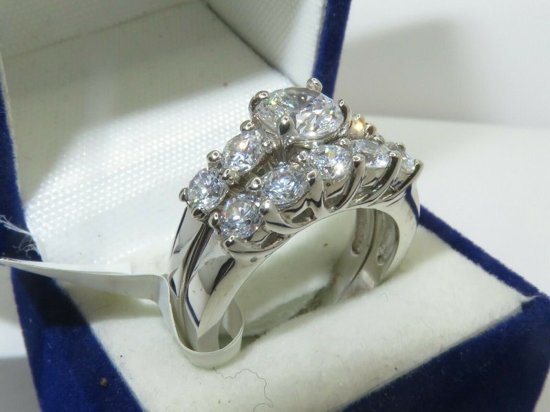 DOHAOOE Heart-shaped Cubic Zirconia Ring Sterling Silver India | Ubuy