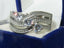 Jewellery Kingdom Ladies Silver Band Cz 3 Solitaires Stainless Steel Sparkling 3 Carat Ring - Jewelry Rings - British D'sire