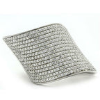 Jewellery Kingdom Ladies Silver Cz Cubic Zirconia Pave Band Wide Comfort Stamped Ring - Jewelry Rings - British D'sire