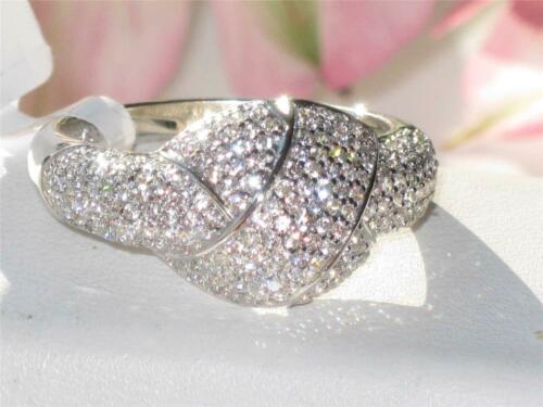 Jewellery Kingdom Ladies Silver Ring Sterling Silver 925 Stamped Micro Pave Set Cz - Jewelry Rings - British D'sire Main image