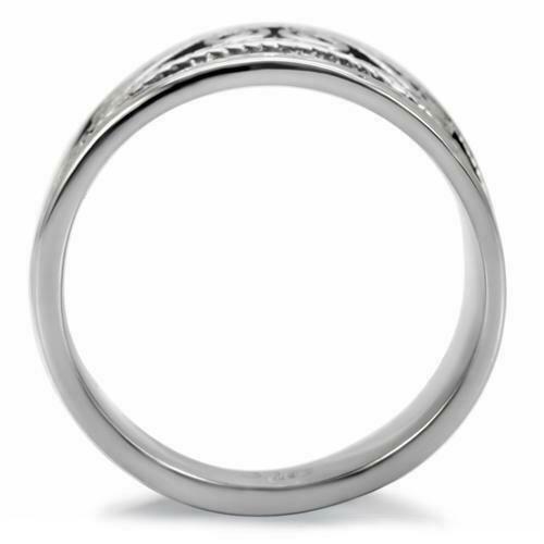 Jewellery Kingdom Ladies Silver Stainless Steel 316L Highly Polished Comfort Ring Band Secondary image