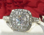 Jewellery Kingdom Ladies Simulated Diamonds Stainless Steel Bezel Dress Sparkle Silver Ring - Jewelry Rings - British D'sire
