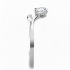 Jewellery Kingdom Ladies Solitaire 1ct Cz Solitaire Stainless Steel Engagement Ring - Jewelry Rings - British D'sire