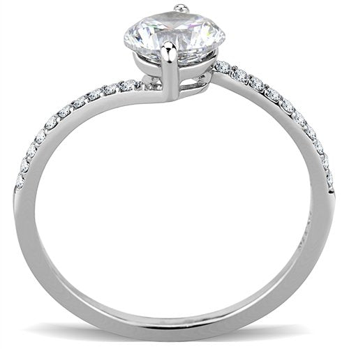 Jewellery Kingdom Ladies Solitaire 2.25 Carat Stainless Steel Cubic Zirconia Ring - Jewelry Rings - British D'sire