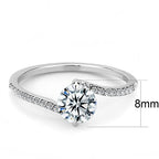 Jewellery Kingdom Ladies Solitaire 2.25 Carat Stainless Steel Cubic Zirconia Ring - Jewelry Rings - British D'sire