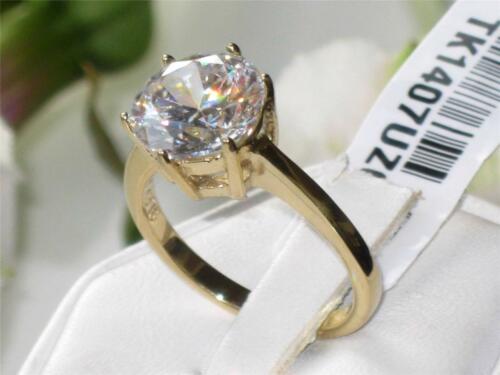 Jewellery Kingdom Ladies Solitaire 2.40 Carat 18kt Simulated Diamond Ring (Gold) Secondary image