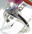 Jewellery Kingdom Ladies Solitaire 4K Cubic Zirconia Stainless Steel Ring (Silver) - Jewelry Rings - British D'sire