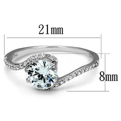 Jewellery Kingdom Ladies Solitaire Accent Cubic Zirconia 140ct Engagement Handmade Ring (Sterling Silver) - Jewelry Rings - British D'sire
