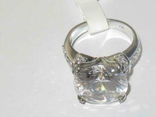 Jewellery Kingdom Ladies Solitaire Accents Cubic Zirconia 4K Ring (Silver) - Rings - British D'sire