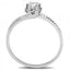 Jewellery Kingdom Ladies Solitaire Accents Cz 1/2 Carat Engagement Sterling Silver 925 Ring - Jewelry Rings - British D'sire