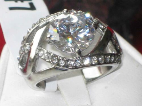 Jewellery Kingdom Ladies Solitaire Accents Cz 4.4 Carat Stainless Steel Comfort Dome Ring - Jewelry Rings - British D'sire Main image