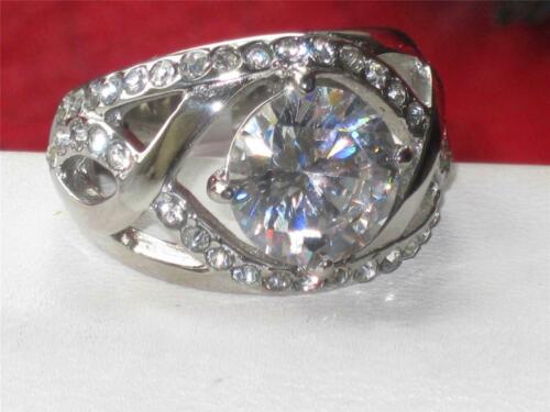 Jewellery Kingdom Ladies Solitaire Accents Cz 4.4 Carat Stainless Steel Comfort Dome Ring Secondary image