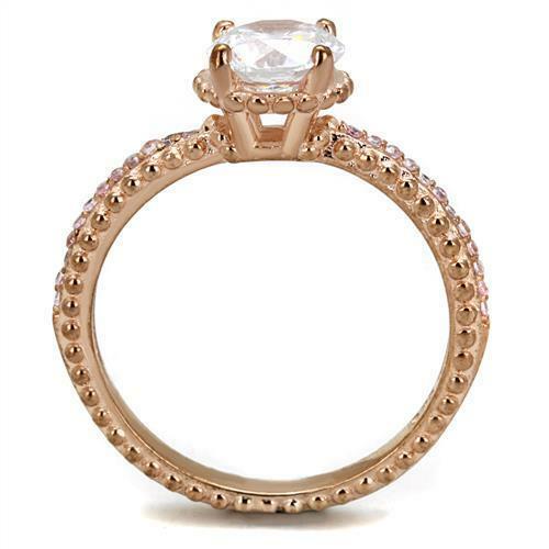Jewellery Kingdom Ladies Solitaire Accents Sterling Silver Cz 1.67K Ring (Gold) - Rings - British D'sire