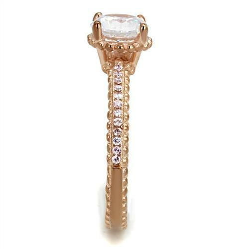Jewellery Kingdom Ladies Solitaire Accents Sterling Silver Cz 1.67K Ring (Gold) - Rings - British D'sire