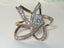 Jewellery Kingdom Ladies Solitaire Cocktail Cubic Zirconia Steel Flower Unique Sparkling Ring (Rose Gold) - Jewelry Rings - British D'sire