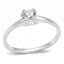 Jewellery Kingdom Ladies solitaire Cubic Zirconia 1/4 Carat Engagement 925 Handmade Ring (Sterling Silver) - Jewelry Rings - British D'sire