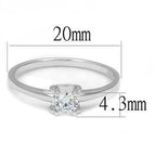 Jewellery Kingdom Ladies solitaire Cubic Zirconia 1/4 Carat Engagement 925 Handmade Ring (Sterling Silver) - Jewelry Rings - British D'sire