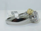 Jewellery Kingdom Ladies Solitaire Cubic Zirconia 2K Ring (Gold) - Rings - British D'sire