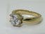 Jewellery Kingdom Ladies Solitaire Engagement 1.75k Cubic Zirconia Ring (Gold) - Engagement Rings - British D'sire