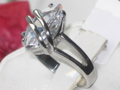 Jewellery Kingdom Ladies Solitaire Marquise Cz Stainless Steel 2.5k Ring (Silver) Secondary image