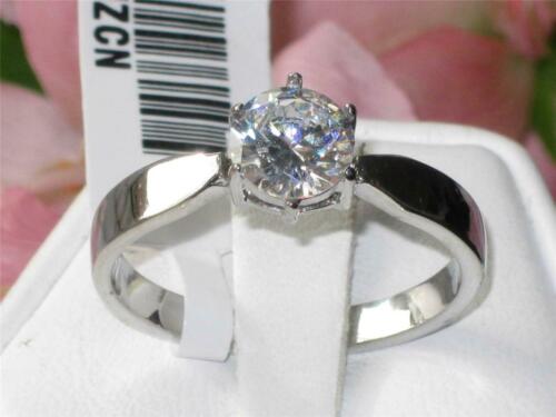 Jewellery Kingdom Ladies Solitaire Silver Cubic Zirconia Engagement Ring Secondary image