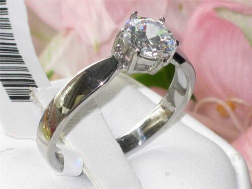 Jewellery Kingdom Ladies Solitaire Silver Cubic Zirconia Engagement Ring - Jewelry Rings - British D'sire Main image