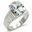 Jewellery Kingdom Ladies Solitaire Sterling Silver 4 Carat Simulated Diamonds Oval Ring - Jewelry Rings - British D'sire