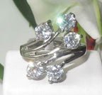 Jewellery Kingdom Ladies Solitaires Dress Stainless Steel 2K Ring (Silver) - Rings - British D'sire