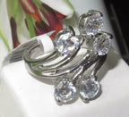 Jewellery Kingdom Ladies Solitaires Dress Stainless Steel 2K Ring (Silver) - Rings - British D'sire