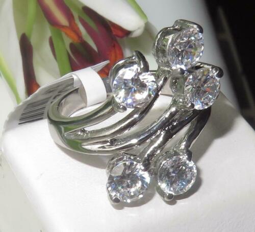 Jewellery Kingdom Ladies Solitaires Dress Stainless Steel 2K Ring (Silver) - Rings - British D'sire