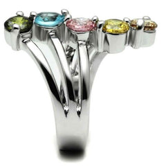 Jewellery Kingdom Ladies Solitaires Multi Colored Sigrid Band Topaz Peridot Cocktail Ring - Rings - British D'sire