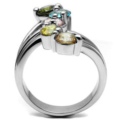 Jewellery Kingdom Ladies Solitaires Multi Colored Sigrid Band Topaz Peridot Cocktail Ring - Rings - British D'sire