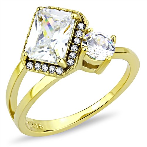 Jewellery Kingdom Ladies Sparkling Emerald Round 2.40K Ring (Gold) - Rings - British D'sire Main image