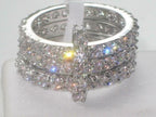 Jewellery Kingdom Ladies Stacking Bands Cubic Zirconia Full Eternity Rhodium Sparkling Ring (Silver) - Jewelry Rings - British D'sire