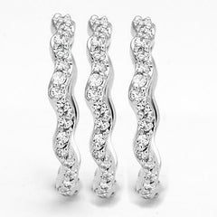 Jewellery Kingdom Ladies Stacking Bands Full Eternity Cubic Zirconia Rings - Jewelry Rings - British D'sire