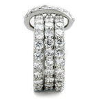 Jewellery Kingdom Ladies Stacking Bands Full Eternity Cubic Zirconia Rings - Jewelry Rings - British D'sire