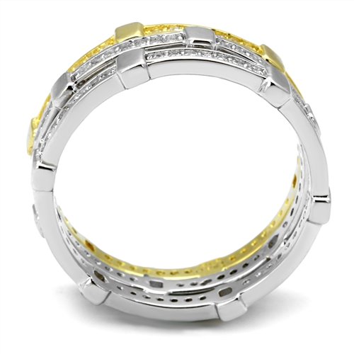 Jewellery Kingdom Ladies Stacking Bands Gold Sterling Silver Cz Full Eternity Wedding Rings - Jewelry Rings - British D'sire