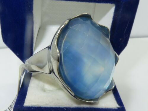 Jewellery Kingdom Ladies Statement Crystal Cocktail Big New Unusual Classy Ring (Sea Blue) - Jewelry Rings - British D'sire Main image