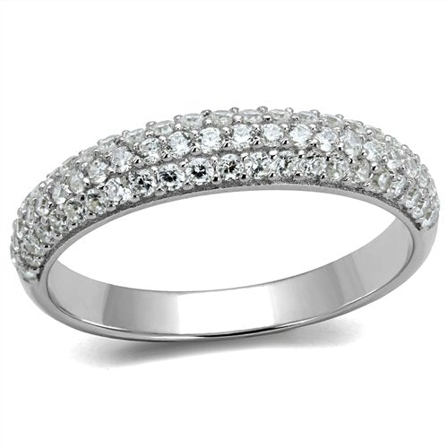 Jewellery Kingdom Ladies Sterling Eternity Wedding Thumb Band 3.6mm Handmade Ring (Silver) - Rings - British D'sire