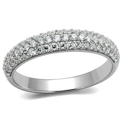 Jewellery Kingdom Ladies Sterling Eternity Wedding Thumb Band 3.6mm Handmade Ring (Silver) - Rings - British D'sire