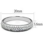 Jewellery Kingdom Ladies Sterling Eternity Wedding Thumb Band 3.6mm Handmade Ring (Silver) - Rings - British D'sire
