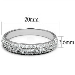 Jewellery Kingdom Ladies Sterling Eternity Wedding Thumb Band 3.6mm Handmade Ring (Silver) - Rings - British D'sire