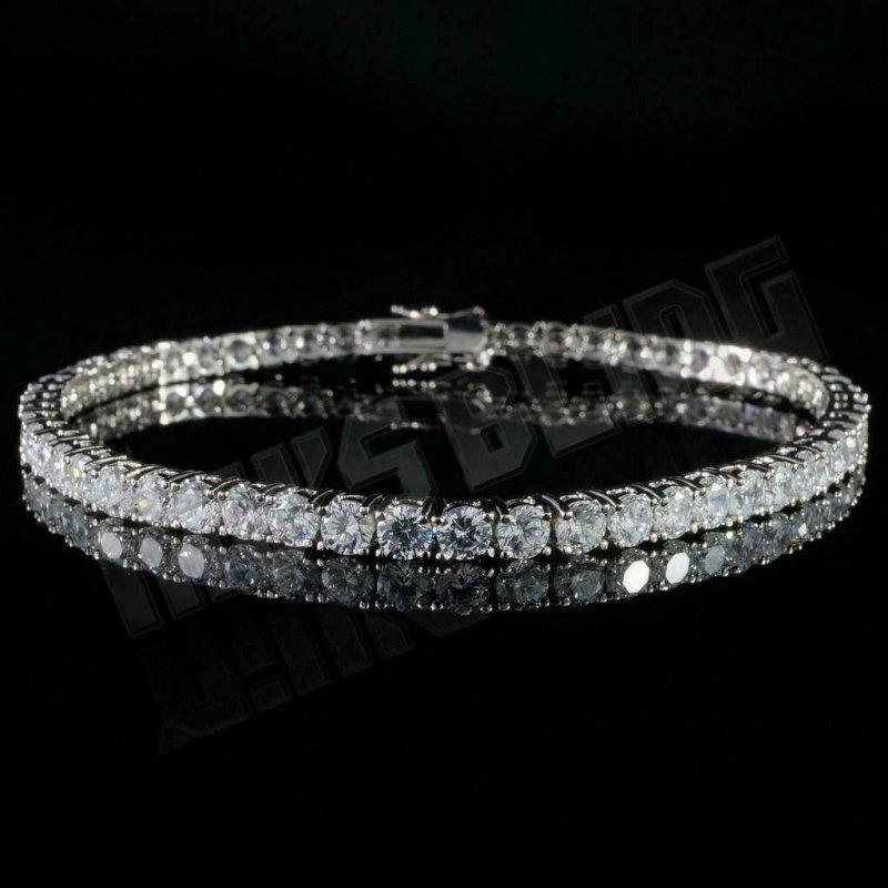 Jewellery Kingdom Ladies Tennis Classic Round 7 And 8 Inch CZ Silver 8 Carat Bracelet - Jewelry Rings - British D'sire