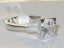 Jewellery Kingdom Ladies Three Stone Solitaire Cubic Zirconia Emerald Cut 3 Carat Ring (Sterling Silver) - Jewelry Rings - British D'sire