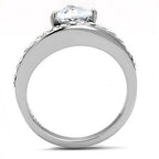 Jewellery Kingdom Ladies Trillion Cut Stainless Steel Cz Cubic Zirconia Pave Engagement Ring Jewellery Kingdom Ladies Trillion Cut Stainless Steel Cz Cubic Zirconia Pave Engagement Ring - Jewelry Rings - British D'sire